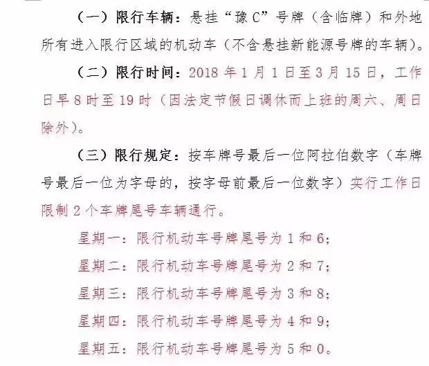 洛阳最新限号,洛阳市最新交通管制措施出台。