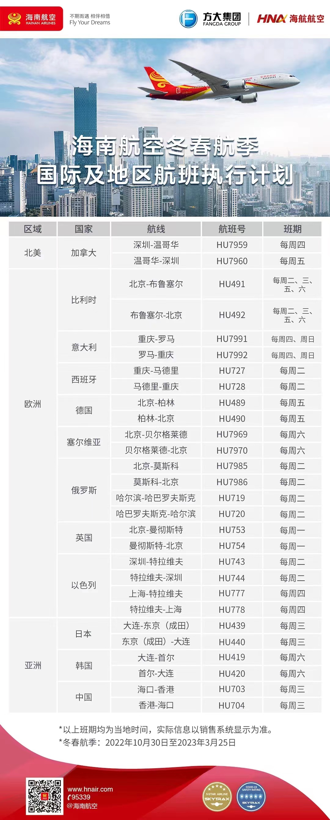 海航专线时刻表 最新,海航专列时刻表 最新版